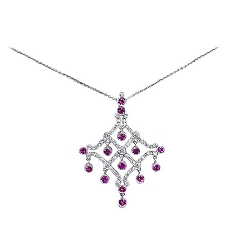 louis vuitton pink diamond sapphire necklace|Necklaces and Pendants Collection for Women .